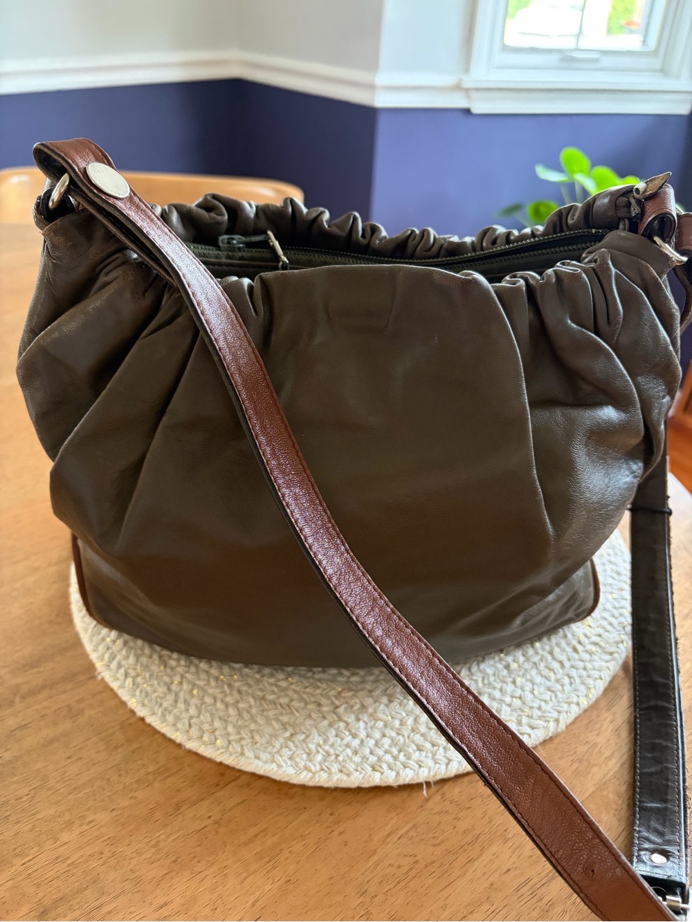 La Bagagerie Jean Marlaix Leather Crossbody/Shoulder bag